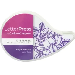 Crafters Companion - LetterPress Inkpad - Regal Purple - Little Painter Art | Exploring the Endless Possibilities of Art| Pigment