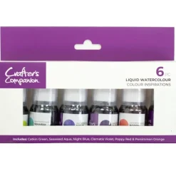 Crafter's Companion - Liquid Watercolours - Colour Inspirations 6pc - Little Painter Art | Exploring the Endless Possibilities of Art| Brush