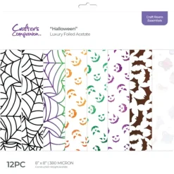 Crafters Companion - Luxury Foiled Acetate Pack - Halloween - Little Painter Art | Exploring the Endless Possibilities of Art| Shop All