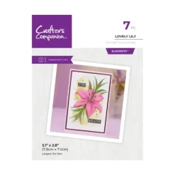 Crafters Companion - Metal Die Elements - Lovely Lily - Little Painter Art | Exploring the Endless Possibilities of Art| Shop All
