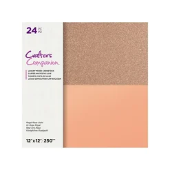 Crafter's Companion 12" Mixed Cardstock Pad - Regal Rose Gold - Little Painter Art | Exploring the Endless Possibilities of Art| Shop All