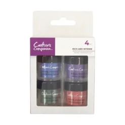 Crafter's Companion - Pearl Powder - Rich and Intense 4pc - Little Painter Art | Exploring the Endless Possibilities of Art| Brush