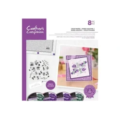 Crafter's Companion - Photopolymer Stamp - 6x6 - Violet Roses - Little Painter Art | Exploring the Endless Possibilities of Art| Shop All