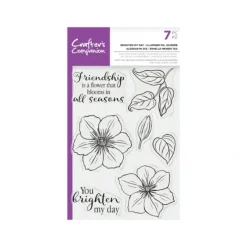 Crafter's Companion - Photopolymer Stamp - Brighten My Day - Little Painter Art | Exploring the Endless Possibilities of Art| Brush