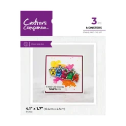 Crafter's Companion - Stamp and Die - Monsters - Little Painter Art | Exploring the Endless Possibilities of Art| Shop All
