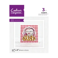 Crafter's Companion - Stamp and Die - Rabbits - Little Painter Art | Exploring the Endless Possibilities of Art| Shop All
