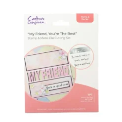 Crafters Companion - Stamp & Die Set - My Friend, Youre The Best - Little Painter Art | Exploring the Endless Possibilities of Art| Shop All