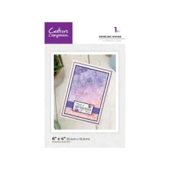 Crafter's Companion 6" x 4" 3D Embossing Folder - Swirling Waves - Little Painter Art | Exploring the Endless Possibilities of Art| Shop All