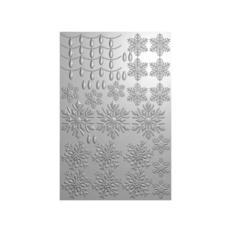 Crafters Companion 6 x 9 3D Folder & Metal Die - Christmas Sparkle - Little Painter Art | Exploring the Endless Possibilities of Art| Brush