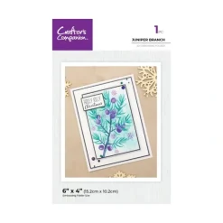 Crafter's Companion 6" x 4" Embossing Folder - Juniper Branch - Little Painter Art | Exploring the Endless Possibilities of Art| Shop All