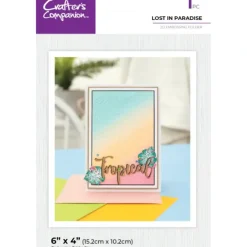 Crafter's Companion 6" x 4" Embossing Folder - Lost In Paradise - Little Painter Art | Exploring the Endless Possibilities of Art| Shop All