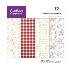 Crafters Companion 12 x 12 Luxury Foiled Acetate Pack - Pumpkin Spice Season - Little Painter Art | Exploring the Endless Possibilities of Art| Shop All