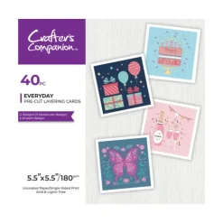 Crafters Companion 5.5" x 5.5" Pre-Cut Layering Pad - Everyday - Little Painter Art | Exploring the Endless Possibilities of Art| Shop All