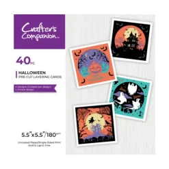 Crafters Companion 5.5" x 5.5" Pre-Cut Layering Pad - Halloween - Little Painter Art | Exploring the Endless Possibilities of Art| Shop All