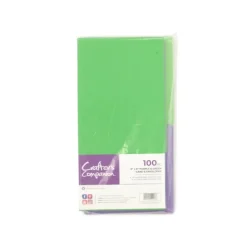 Crafter's Companion - 6"x6" Purple & Green Card & Envelopes 100pc - Little Painter Art | Exploring the Endless Possibilities of Art| Canvas