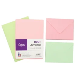 Crafter's Companion A6 Mixed Pastels Card & Envelopes - 100 Pack - Little Painter Art | Exploring the Endless Possibilities of Art| Shop All