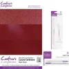 Crafter's Companion A4 Red Luxury Cardstock Pack with 2 FREE Essential Tools - Little Painter Art | Exploring the Endless Possibilities of Art| Shop All