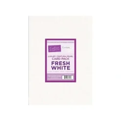 Crafter's Companion Centura Pearl Fresh White Luxury Double Sided A4 Card Pack - 40 sheets - Little Painter Art | Exploring the Endless Possibilities of Art| Shop All