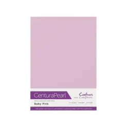 Crafter's Companion Centura Pearl Single Colour A4 10 Sheet Pack - Baby Pink - Little Painter Art | Exploring the Endless Possibilities of Art| Shop All