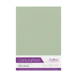 Crafter's Companion Centura Pearl Single Colour A4 10 Sheet Pack - Mint - Little Painter Art | Exploring the Endless Possibilities of Art| Shop All