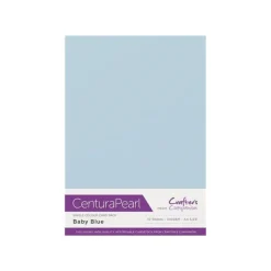 Crafter's Companion Centura Pearl Single Colour A4 10 Sheet Pack - Baby Blue - Little Painter Art | Exploring the Endless Possibilities of Art| Shop All