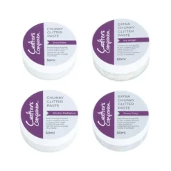 Crafter's Companion Chunky Glitter Paste 4pc Collection - Little Painter Art | Exploring the Endless Possibilities of Art| Shop All