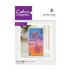 Crafter's Companion Clear Acrylic Stamp - Sea Spray Ocean - Little Painter Art | Exploring the Endless Possibilities of Art| Shop All