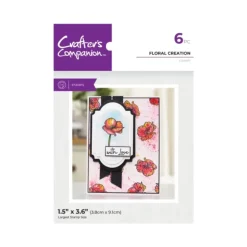 Crafter's Companion Clear Acrylic Stamp - Floral Creation - Little Painter Art | Exploring the Endless Possibilities of Art| Shop All