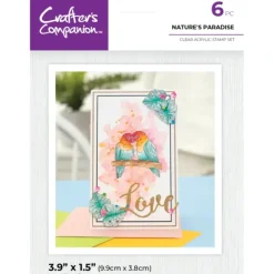 Crafter's Companion Clear Acrylic Stamp - Nature's Paradise - Little Painter Art | Exploring the Endless Possibilities of Art| Shop All