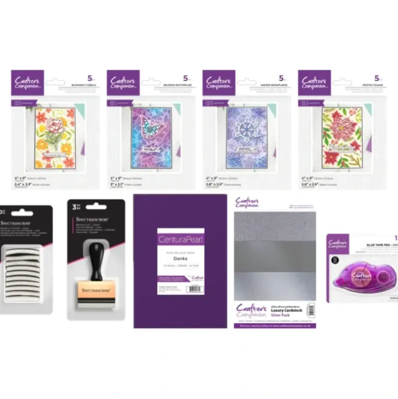 Crafter's Companion 3D Embossing Folder, Metal Die & Acrylic Stamps SHOWSTOPPER - Little Painter Art | Exploring the Endless Possibilities of Art| Shop All
