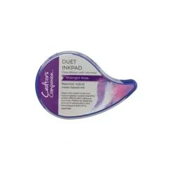 Crafter's Companion Duet ColourBloom Shimmer Inkpad - Midnight Rose - Little Painter Art | Exploring the Endless Possibilities of Art| Brush