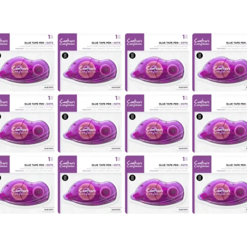 Crafters Companion Extra Strong Tape Pen (Dots) 12pk - Little Painter Art | Exploring the Endless Possibilities of Art| Shop All