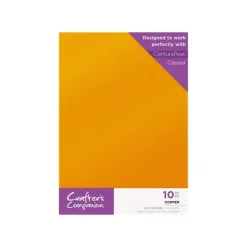 Crafter's Companion Glitter Card 10 Sheet Pack - Copper - Little Painter Art | Exploring the Endless Possibilities of Art| Shop All