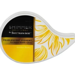 Crafter's Companion Gold Shimmer Inkpad - Golden Honey - Little Painter Art | Exploring the Endless Possibilities of Art| Pigment