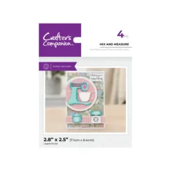 Crafter's Companion Kitchen Collection Metal Die and Stamp - Mix and Measure - Little Painter Art | Exploring the Endless Possibilities of Art| Shop All