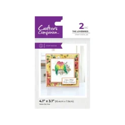 Crafters Companion Love Birds Stamp and Die - The Lovebirds - Little Painter Art | Exploring the Endless Possibilities of Art| Shop All
