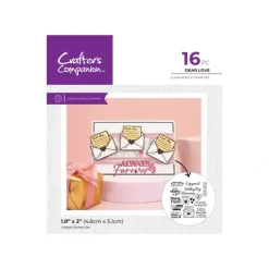 Crafters Companion Love is in the Air Clear Acrylic Stamps - Dear Love - Little Painter Art | Exploring the Endless Possibilities of Art| Shop All