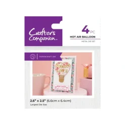 Crafters Companion Love is in the Air Metal Die - Hot Air Balloon - Little Painter Art | Exploring the Endless Possibilities of Art| Shop All