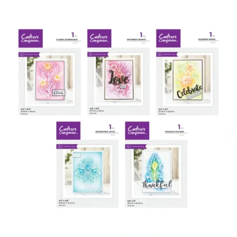 Crafter's Companion Masks 5pc Selection - Little Painter Art | Exploring the Endless Possibilities of Art| Shop All
