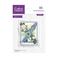 Crafter's Companion Metal Die Elements - Buttons and Buckles - Little Painter Art | Exploring the Endless Possibilities of Art| Shop All