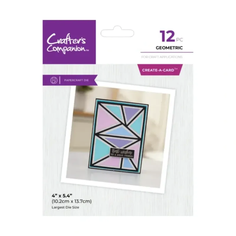 Crafter's Companion Metal Dies Create a Card - Geometric - Little Painter Art | Exploring the Endless Possibilities of Art| Shop All
