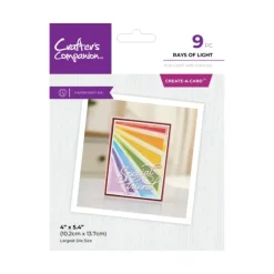 Crafter's Companion Metal Dies Create a Card - Rays of Light - Little Painter Art | Exploring the Endless Possibilities of Art| Shop All
