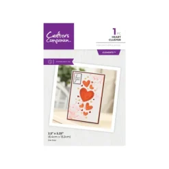 Crafters Companion Metal Dies Elements - Heart Cluster - Little Painter Art | Exploring the Endless Possibilities of Art| Shop All