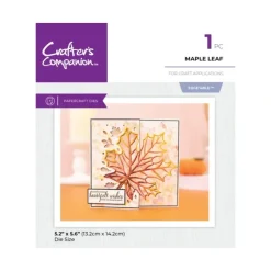 Crafter's Companion Metal Die Edgeable - Maple Leaf - Little Painter Art | Exploring the Endless Possibilities of Art| Shop All