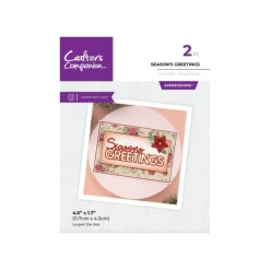 Crafter's Companion Metal Die Expression - Seasons Greetings - Little Painter Art | Exploring the Endless Possibilities of Art| Shop All