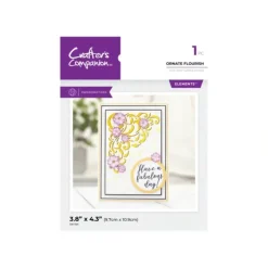 Crafter's Companion Metal Die Elements - Ornate Flourish - Little Painter Art | Exploring the Endless Possibilities of Art| Shop All