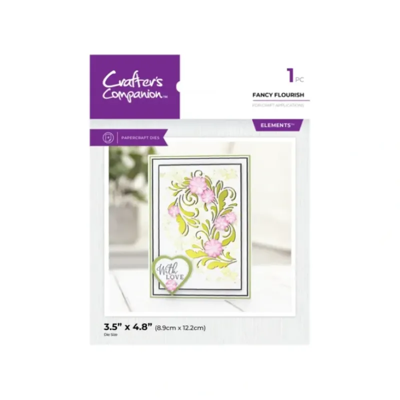 Crafter's Companion Metal Die Elements - Fancy Flourish - Little Painter Art | Exploring the Endless Possibilities of Art| Shop All