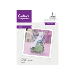 Crafter's Companion Metal Die Edgeable - Elegant Peacock - Little Painter Art | Exploring the Endless Possibilities of Art| Shop All