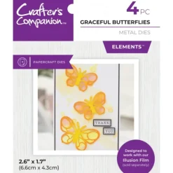 Crafter's Companion Metal Die Graceful Butterflies - Little Painter Art | Exploring the Endless Possibilities of Art| Shop All