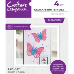 Crafter's Companion Metal Die Delicate Butterflies - Little Painter Art | Exploring the Endless Possibilities of Art| Shop All